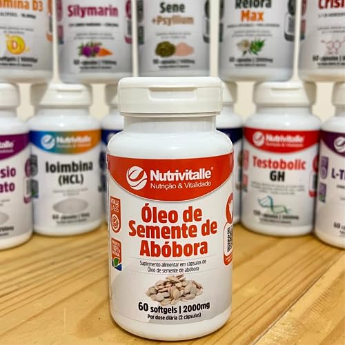 3 Oléo Semente de Abobora 2000mg 60 Softgels Nutrivitalle