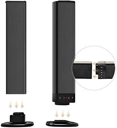 Robolife Sound Bar, Detachable Bluetooth Soundbar Stereo Surround Sound, Wired and Wireless Portable 2.0 Channel 20W Speaker for TV, PC, Cellphone, 19-inch