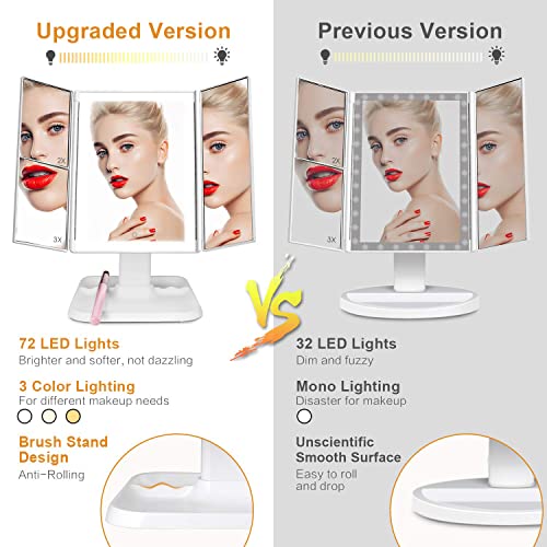 Espejo de Maquillaje Rectangular con Luz LED y Aumento miniatura 6