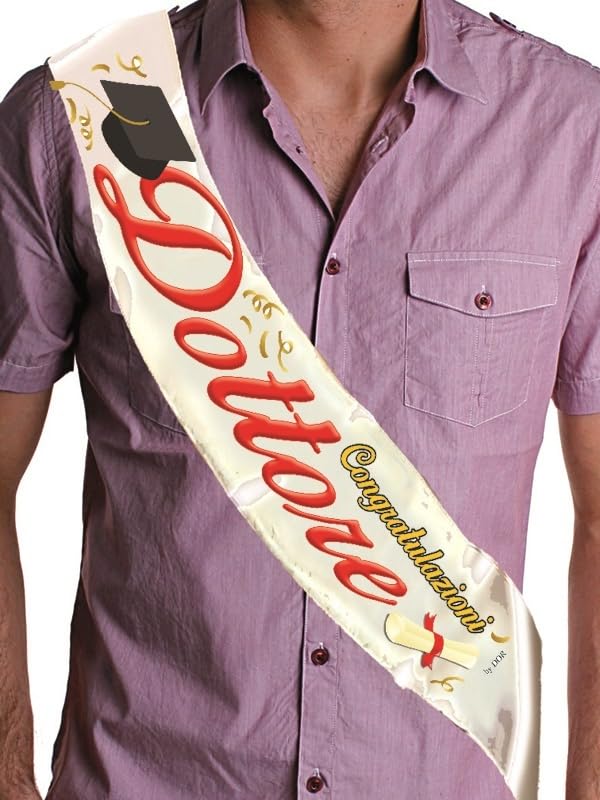 Dor FASCIA Dottore -Congratulazioni Dottore - gadget idea regalo per la laurea