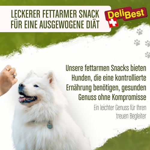 DeliBest Light Knabberohren gourmet I Dental Sticks I Hundesnacks getreidefrei I Rinderohren für Hunde I Rinderohren getrocknet I Hundezahnpflege Snack 500g