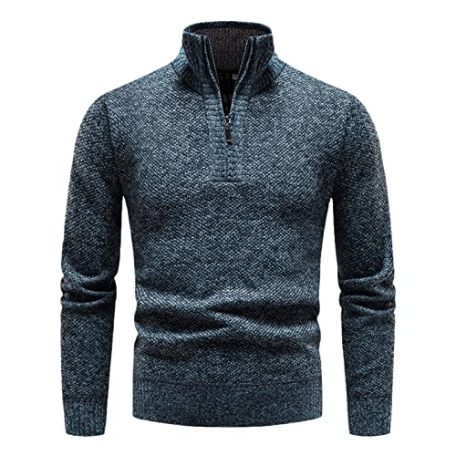 Pull polaire homme chaud et respirant à col zippé coupe ajustée XXL