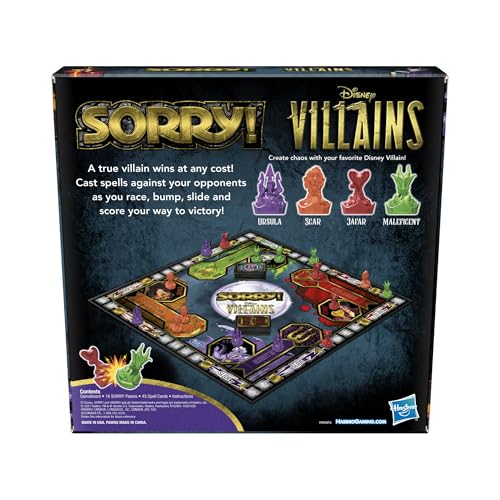 Hasbro Gaming Sorry! Board Game: Disney Villains Edition Kids Game, Family Games for Ages 6 and Up (Amazon Exclusive) - image 2