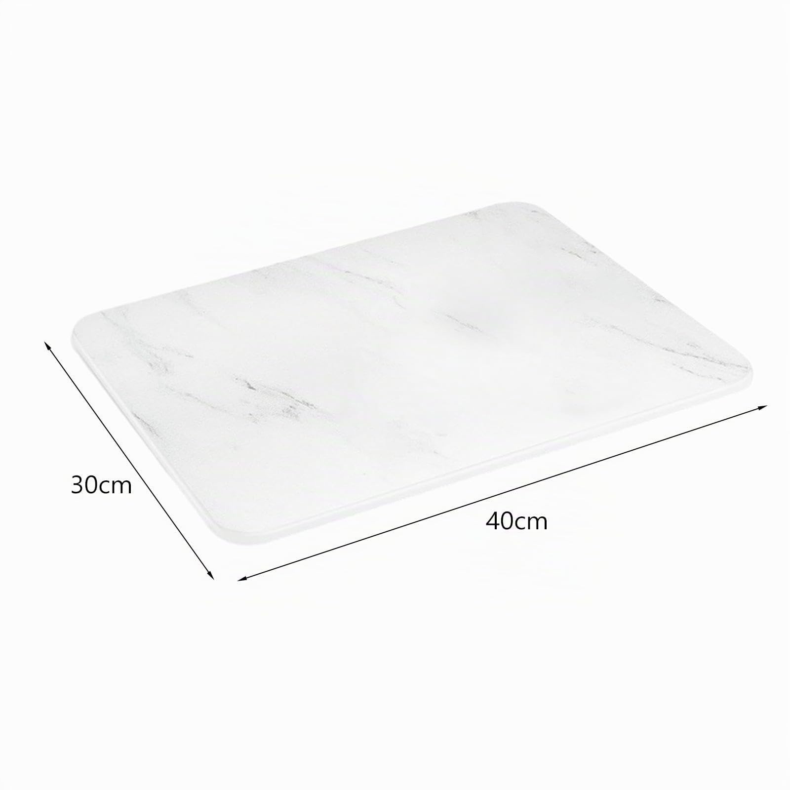 MagiDeal Tapis de séchage de vaisselle en pierre, égouttoir à vaisselle, tapis de rangement, tapis en pierre polyvalent, plateau de séchage pour la vaisselle,