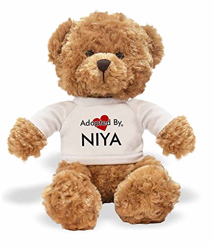 Preisvergleich Produktbild AdoptedBy TB1 Niya Teddy Bär Tragen Einen Wunschnamen T-Shirt