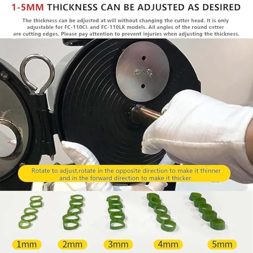 Kommerzieller Paprikazerkleinerer, Elektrischer Frühlingszwiebelschneider Mit Edelstahlklinge, 1–5 Mm Gemüseschneidemaschine Für Gehackte Frühlingszwiebeln/Lauch/Koriander/Knoblauch 5 Kommerzieller Paprikazerkleinerer, Elektrischer Frühlingszwiebelschneider Mit Edelstahlklinge, 1–5 Mm Gemüseschneidemaschine Für Gehackte Frühlingszwiebeln/Lauch/Koriander/Knoblauch