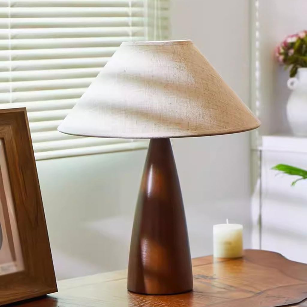 Dekoracyjna lampa stołowa obok łóżka retro z litego drewna średniowieczna lampa stołowa sypialnia lampka nocna nauka lampa dekoracyjna współczesna lampa dekoracyjna do domu