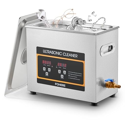 Limpiador de Ultrasonidos con Calentador y Temporizador, Acero Inoxidable, Máquina de Ultrasonidos Limpieza Profesional para Relojes, Placas PCB, Cadenas de Moto, Gafas y Piezas de Auto (6.5L) | Ya disponible en tu tienda friki favorita! En mundofriki.es!