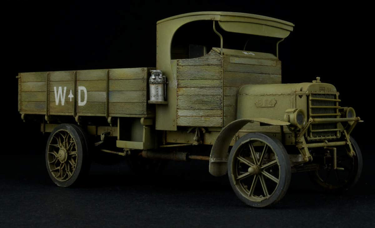 Mini Art 39003 1:35 WWI Bri. Mil. Lastkraftwagen Typ B - originalgetreue Nachbildung, Modellbau, Plastik Bausatz, Basteln, Hobby, Kleben, Modellbausatz, Zusammenbauen, unlackiert