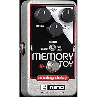 True Bypass All analog delay with Feedback Up to 550ms delay time Modulation switch Optional Power Supply: 96DC-200BI PSU (Not Included)