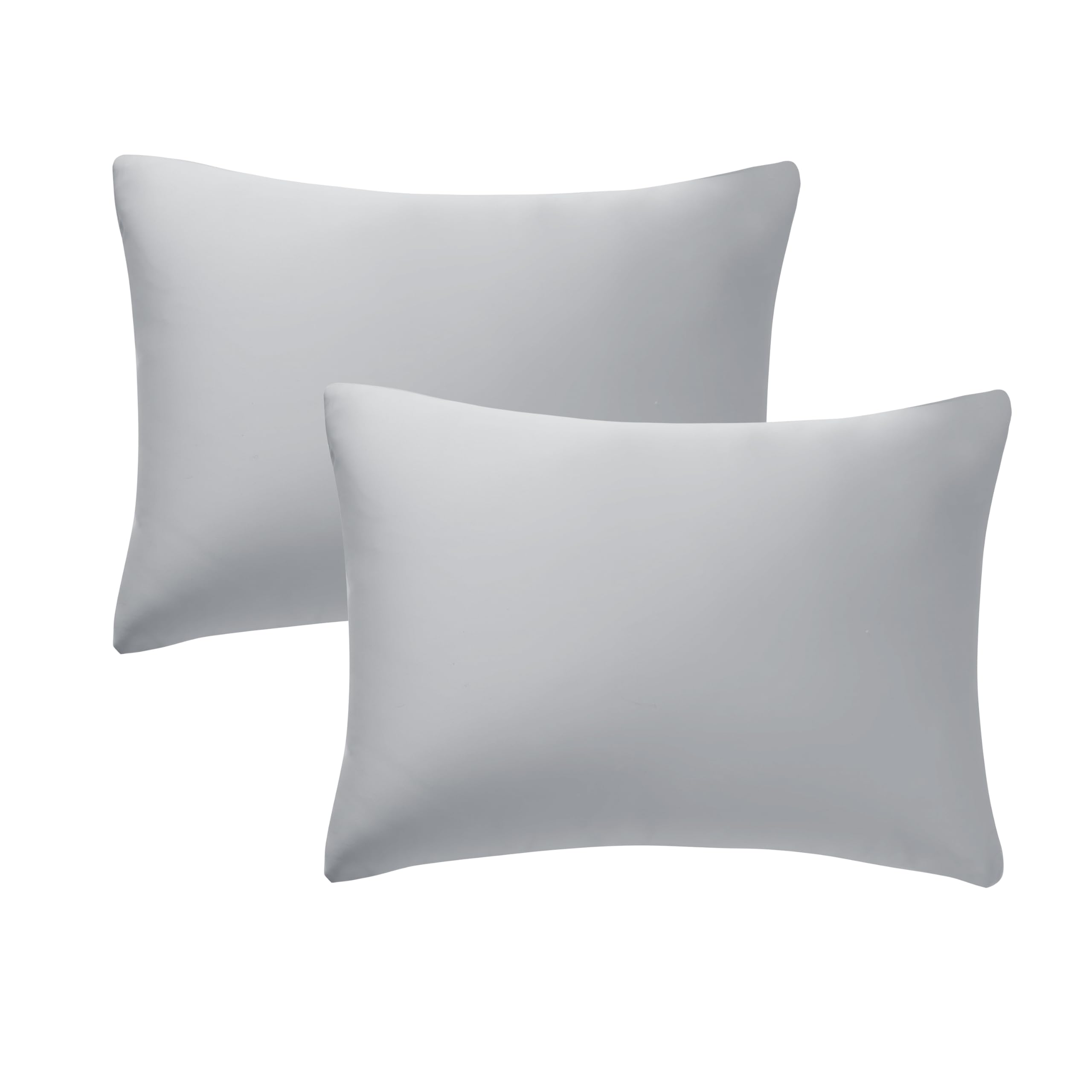 100% Cotton Toddler Pillowcases 13” x 18”, Set of 2, Gray