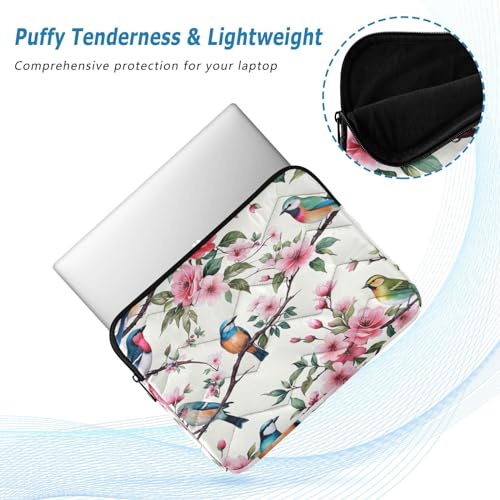 Funda para portátil 13-14 pulgadas con diseño de pájaro miniatura 5