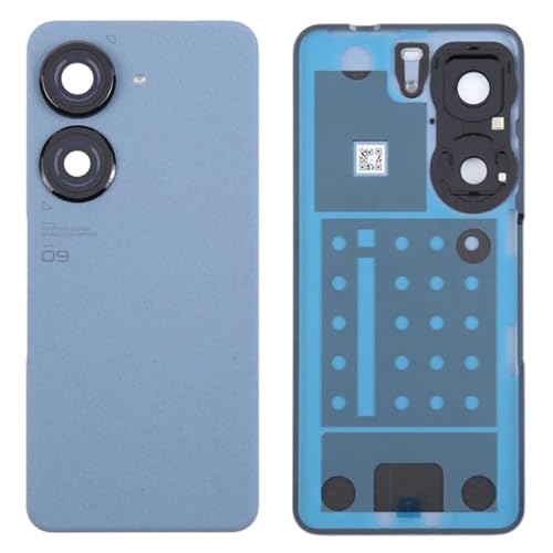 DYGCGO ������ Asus Zenfone 9 5G, AI2202 �C���p �o�b�N�p�l�� �����p �o�b�e���[�J�o�[ �K���X�p�l�� �o�b�N�J�o�[ �p�[�c (�u���[)