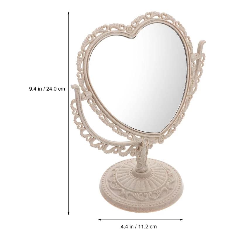 Espejo de maquillaje de tocador de 7 pulgadas doble cara miniatura 4
