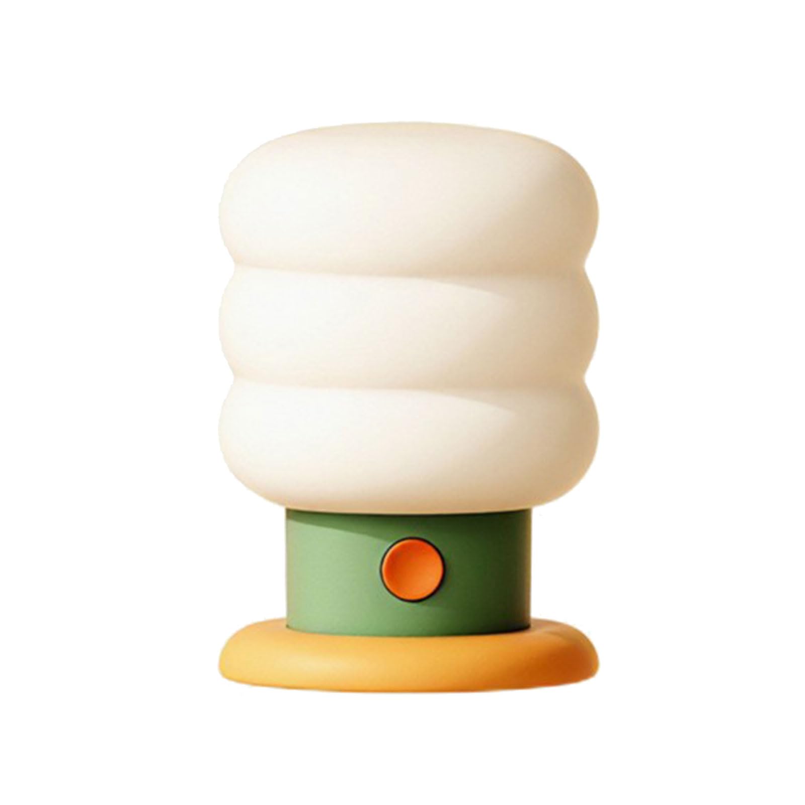 Hsioluted Green Doughnuts Design Ambients Light Touch Control Dimmable Lighting Table Light Suitable For Living Room And Bedroom Silicone Moodlamp