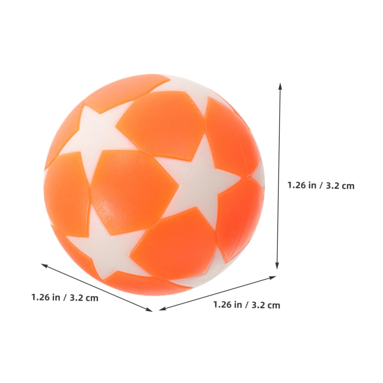 15pezzi Palline Per Calcio Balilla Arancioni E Bianche Sostituzioni Resistente Per Tavolo Da Calcio Accessori Per Giochi Da Tavolo Con Design E Lavorazione Fine
