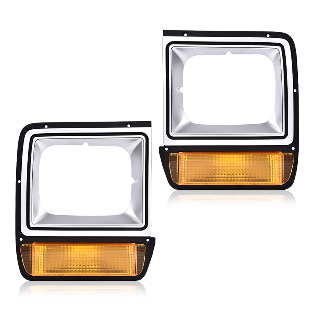 Amazon.com: PIT66 Headlight Headlamp Bezel w/Corner Parking Light