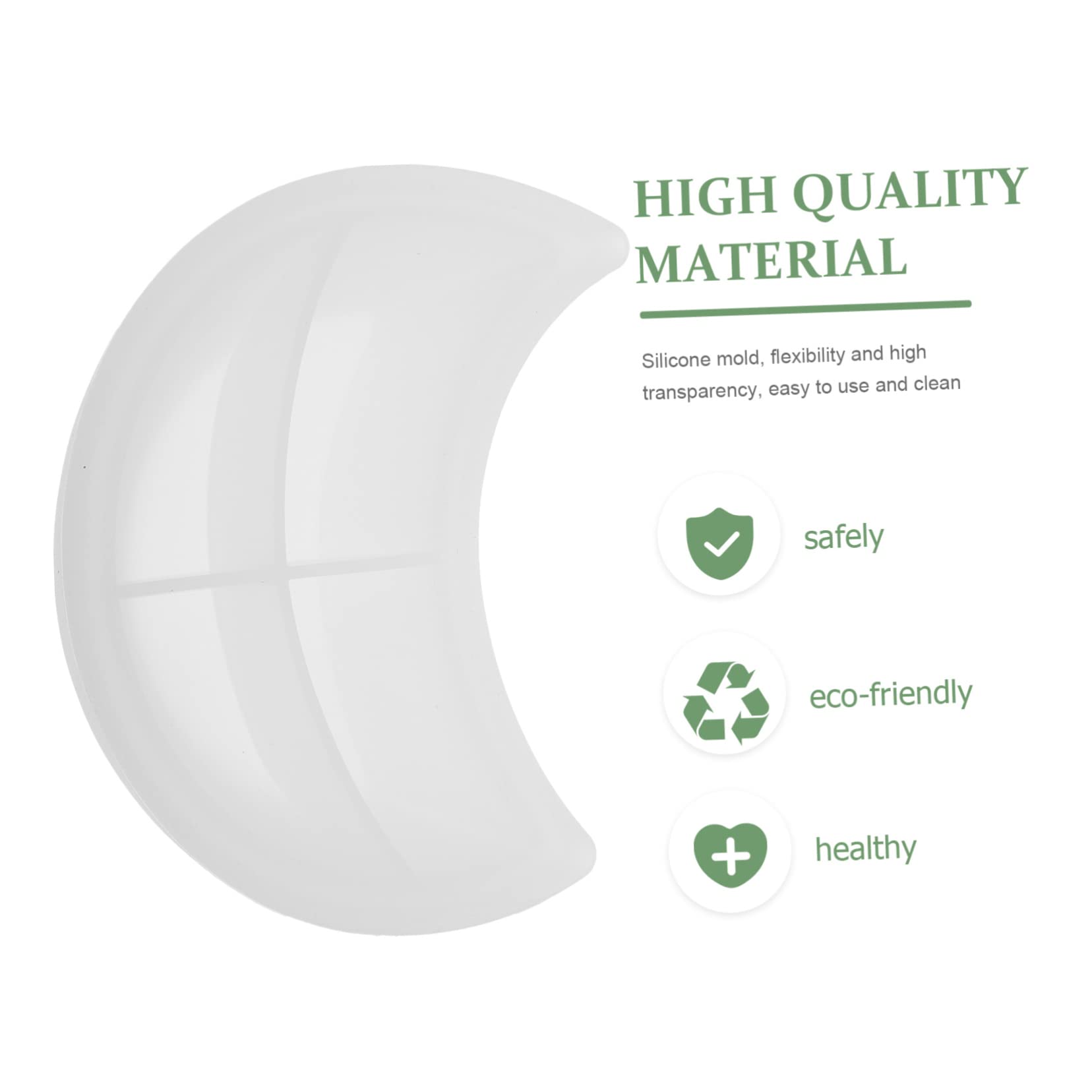 DOITOOL 5 Piezas Molde de Silicona para Plato Lunar Molde para Almacenamiento de Joyas Resistente y Duradero Regalo para Amantes del Arte y Decoración del Hogar