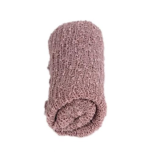 Pixnor Bebé recién nacido fotografía foto apoyos estirable punto Baby Swaddle Wrap manta Lila