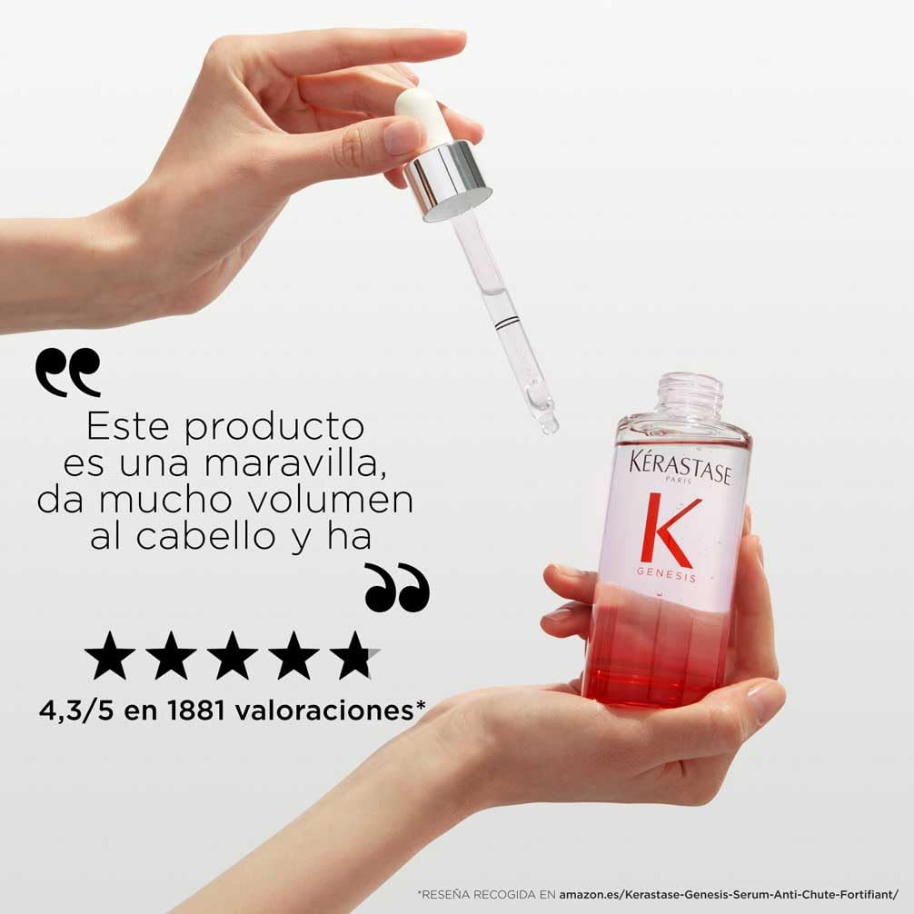 Kérastase Résistance Force Architecte, Rutina Reconstructora con Protector Térmico Ciment Thermique y Sérum Anti-Caída Anti-Chute Fortifiant Genesis, Para Pelo Débil y Dañado, 150 ml + 90 ml