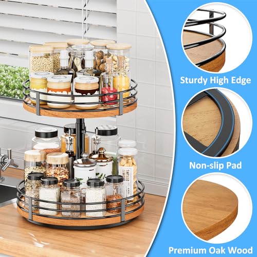 Ovicar TURNTABLE LAZY SUSAN ORGANIZER Lazy Susan Turntable Organizer Adjustable thumb #3