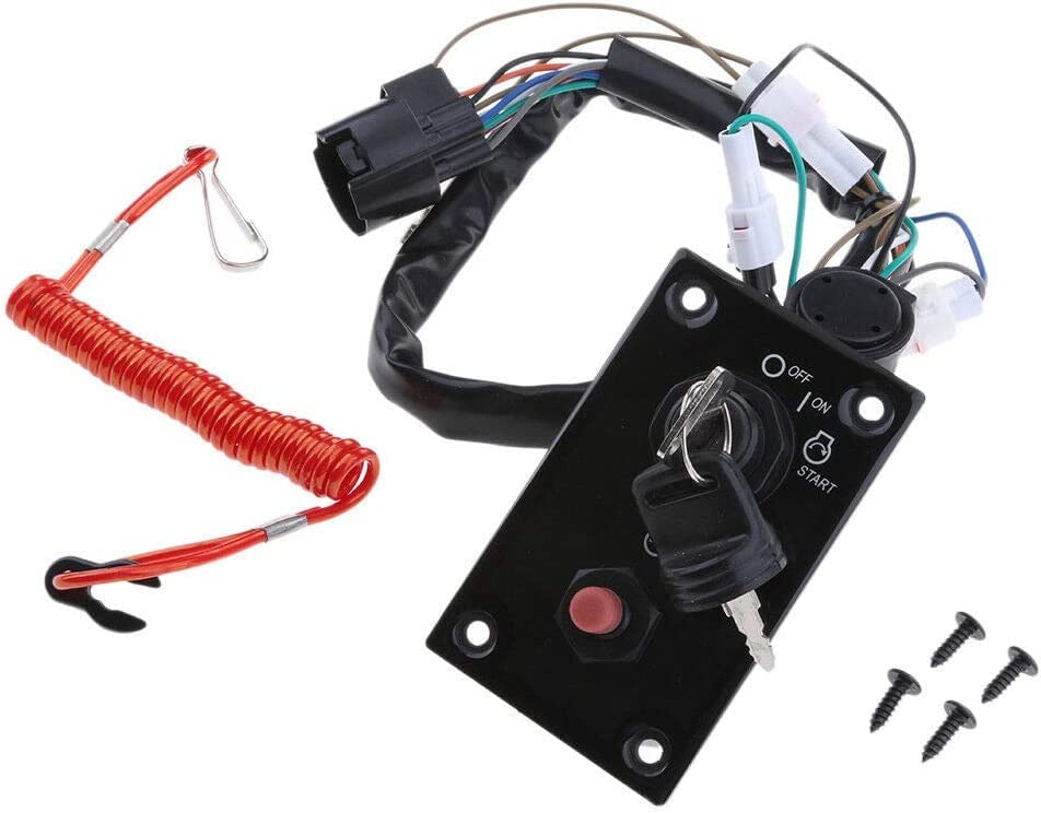 Miniatura 9 de Conjunto de panel de interruptor de llave de encendido fuera de borda marino 37100-96J24 para Suzuki