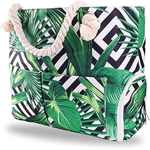 Wulcea Grand Sacs de Plage Taille Xxl Femme Homme Extra Large Serviette Dos de Sac Accessoire Cabas Pochette Etanche en Toile Panier Voyage Rangement Ete Décoration D’été Cadeau