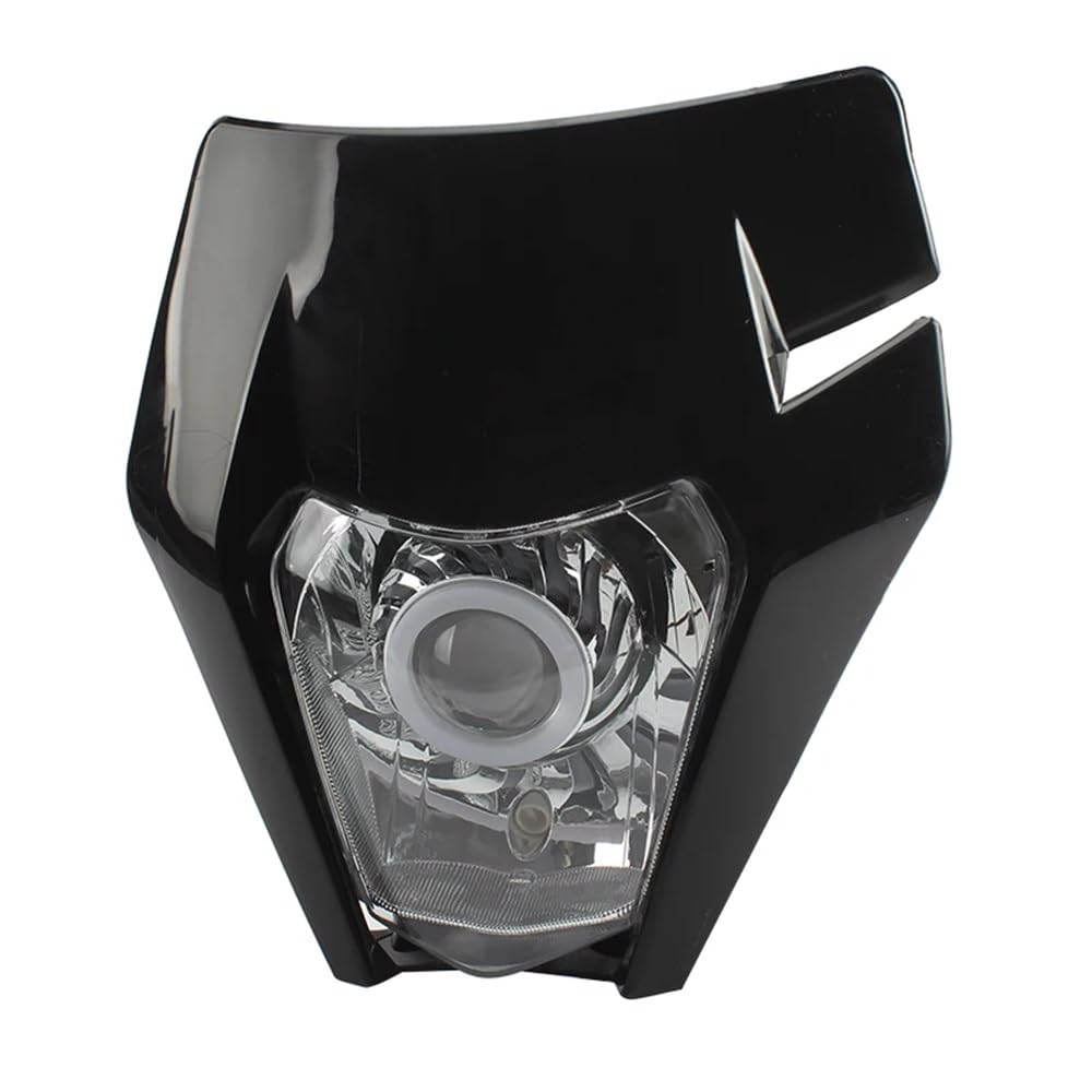 Faro delantero de motocicleta compatible con placa de faro LED KTM EXC XC SX EXCF XCW SXF 125 a 500 2018-2023 Supermoto Motocross Headlam(Black)