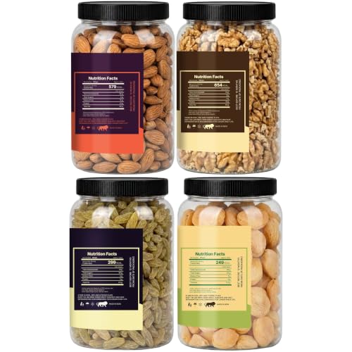 Image of LILA DRY FRUITS Mixed Dry Fruits Combo Almond Walnut Apricot Green Raisin 250 Gms x 4
