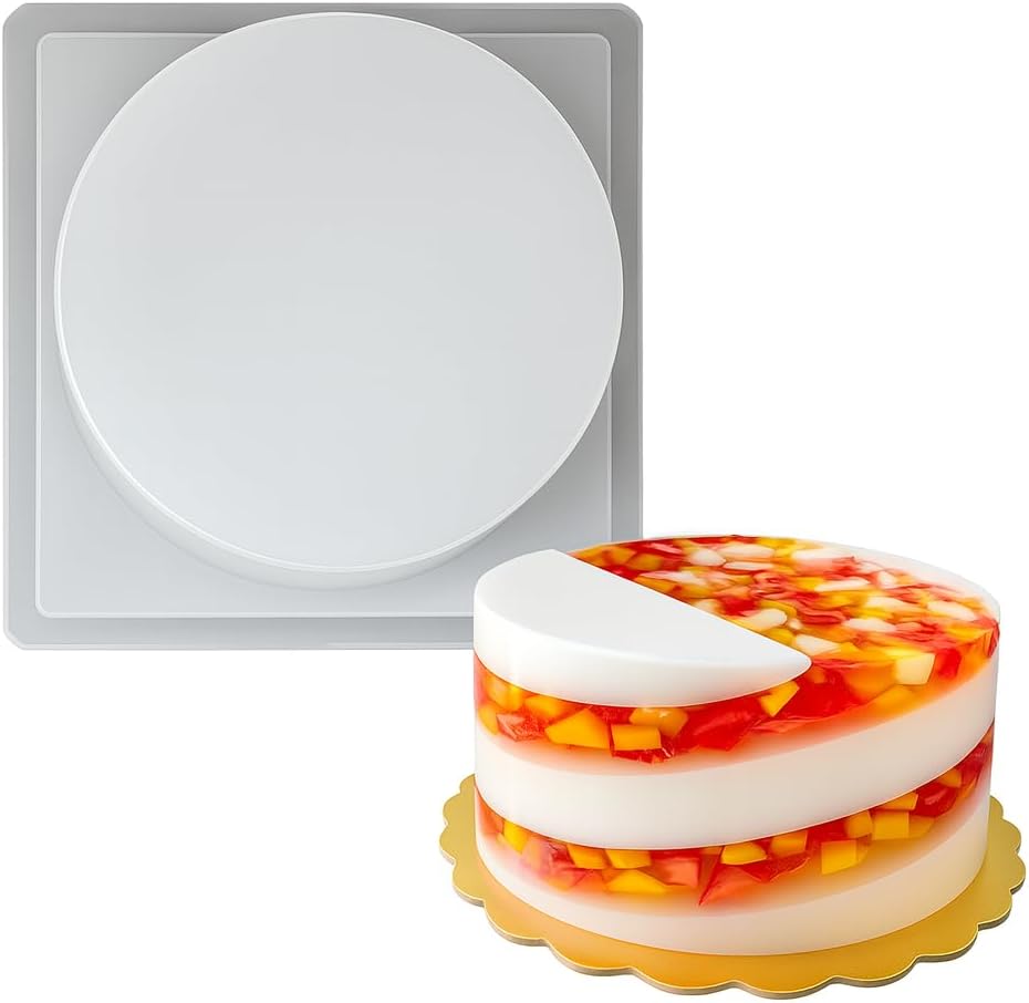 Round Gelatin Mold – Molde Redondo para Gelatina – Plastic Jello Mold for Gelatin & Cold Desserts – Made in Mexico (4.5 Liter)