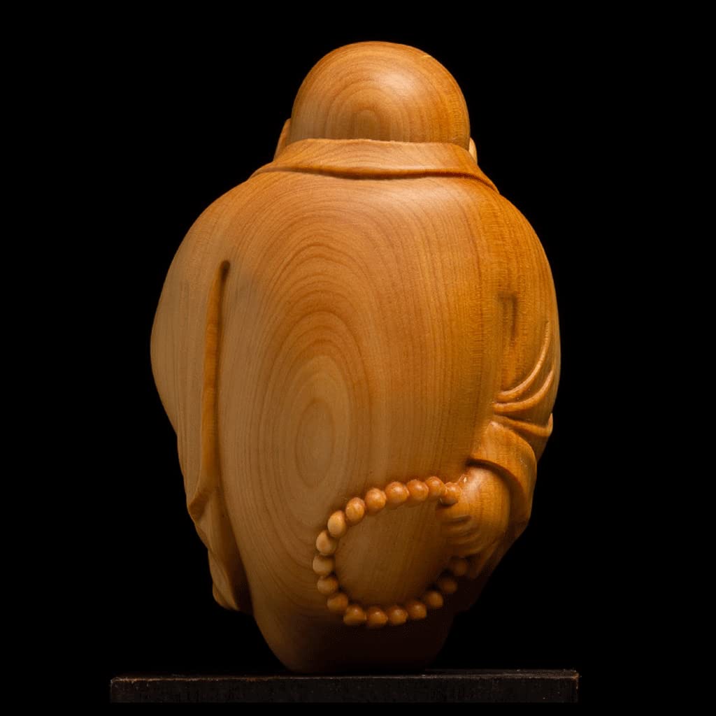 Amazon｜仏像 木彫り 開運七福神 布袋様 置物 ツゲ製高級木彫り 金運