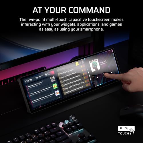 Image of Corsair XENEON Edge 14.5 Inch 2K Laptop LCD HDMI USB C AHVA Touch Screen - 2560 x 720, 60Hz, USB C DP Alt Mode, Internal and External Mount, 5-Point Multi-Touch, iCUE, for Windows PC