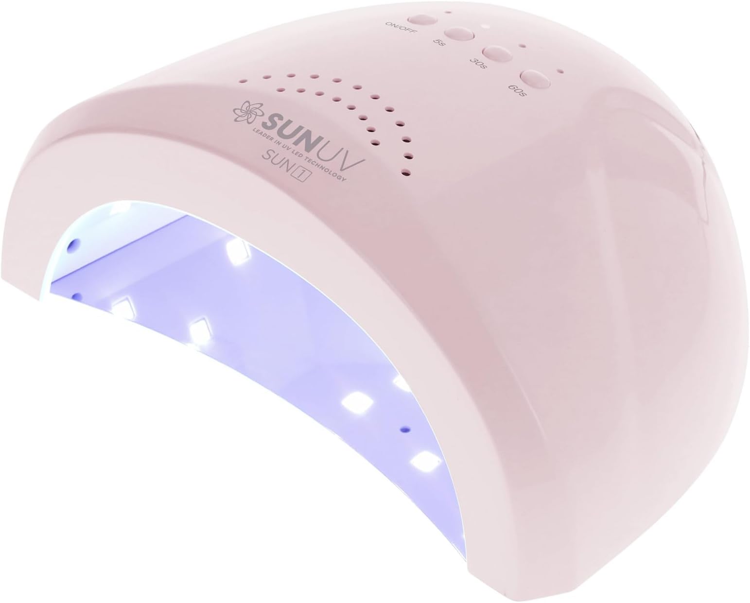 SUNUV UV Light for Gel Nails, UV Dryer for Gel Polish with 3 Timer Settings Professional LED Nail Lamp Art Tools Auto Sensor SUNone Pink