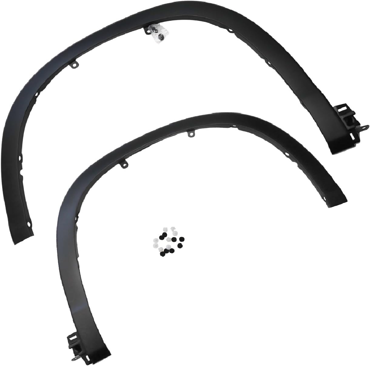 2Pc Fender Flares Set Compatible with Toyota Highlander 2014-2017 Front Left & Right Side Front Fender Flare Molding Trim 750850E010,750860E010
