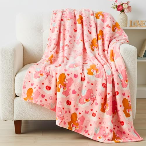Care Bears Nostalgic Classic Bedding Super Soft Plush Cozy Throw 60 in x 70 in (Officially Licensed Product) by Franco Collectibles