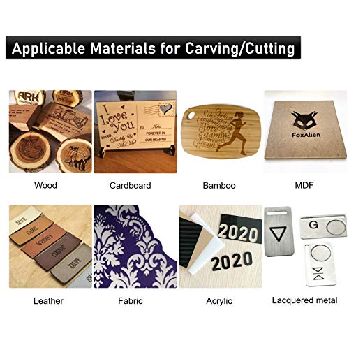 Image of LE-4040 Desktop Laser Engraver 5000mW Class 4, 40x40cm CNC Laser Engraving Machine Wood Cutter Carving for Acrylic Leather MDF Logo Picture DIY Making GRBL Control