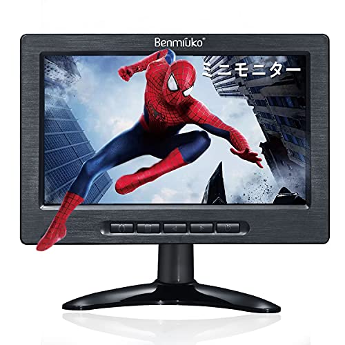 8インチ IPS 小型監視カメラ用 バックカメラモニター HDMI VGA BNC AVポート入力 CCTV モバイルモニター 1280×720解像度ディスプレイ 内蔵スピーカー 車載モニタ DSLR/PC/DVD Raspberry Pi コントロール付き 日本語メニュー