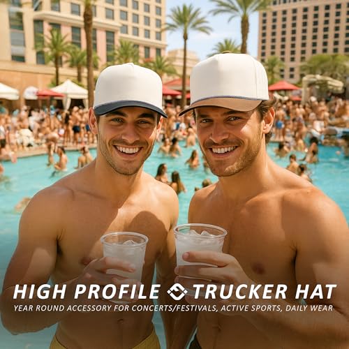 Image of Funky Junque Golf Trucker Hat | Lightweight Golf Trucker Rope Hat with Adjustable Snapback, Golf Course and Weekend Wear, Funny Golf Hats for Men and Women