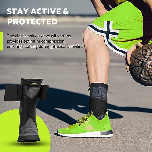 Garno Ankle Brace Compression Sleeve With Adjustable Straps, Arch Support & Foot Stabilizer, Elastic Wrap For Plantar Fasciitis thumb #7