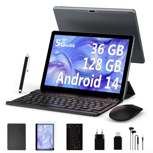 LEVIRTU 10 Pollici Android 14 Tablet in Offerta Octa-Core 2.0 GHz, 5GWiFi 6, 36GB RAM+128GB ROM(TF 1TB), 8000mAh, Dual...