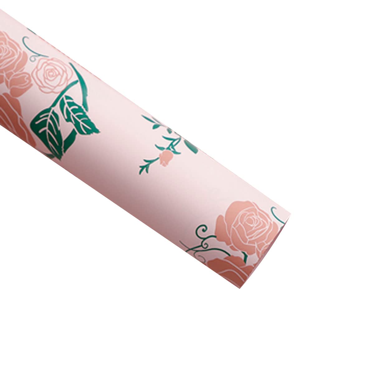 Papier kwiatowy na bukiety, papier do pakowania kwiatowy papier do pakowania bukiet świeżych kwiatów opakowanie na prezenty, kwiaty, pomarańczowy(Size:Pink)