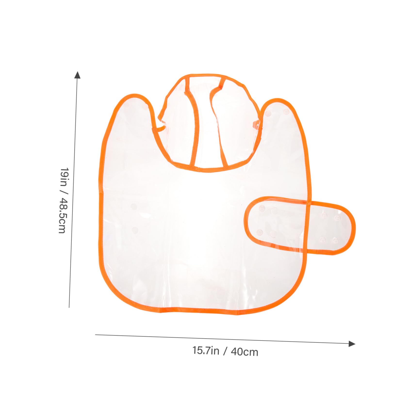 Toyvian Dog Raincoat Pet Rain Jacket Lightweight Transparent Easy to Wear for Bad Weather Conditions