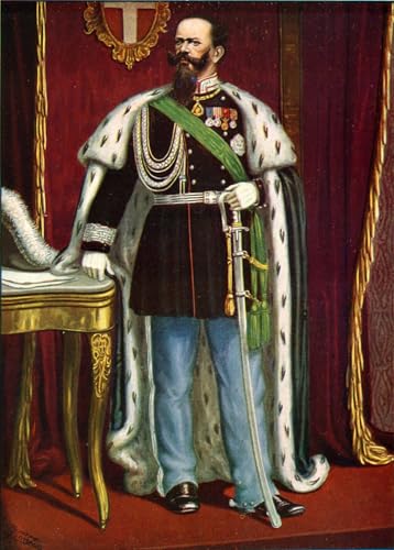 Toile Emmanuel II roi d Italie par Tancredi Scarpelli en 60x90cm
