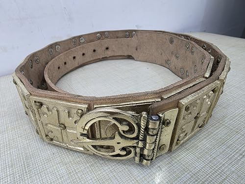 Cinturón medieval romano funcional de cuero para disfraces de cosplay 4
