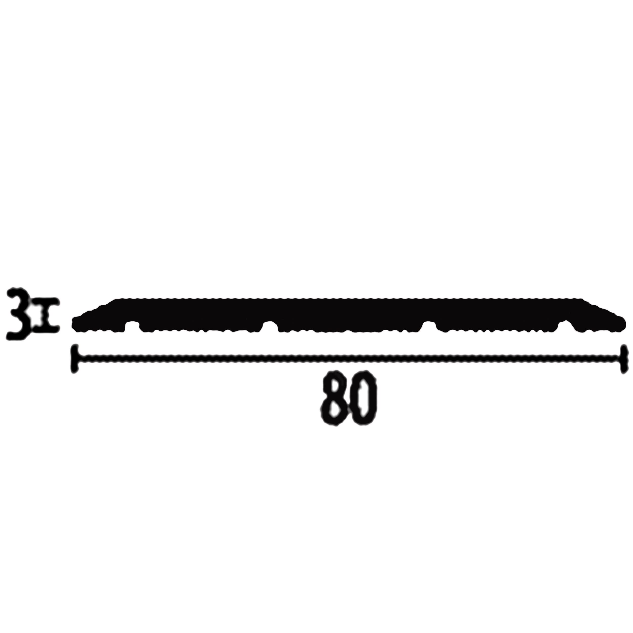 PROVISTON Übergangsprofil Höhe 3.5 mm Breite 80 mm Übergangsschiene PROVISTON Übergangsprofil Höhe 3.5 mm Breite 80 mm Übergangsschiene