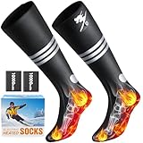 Heated Socks APP Control for Men Women with Rechargeable 20000mAh Battery,Electric Socks Up to 16H,Washable Heating Socks Best Gift for Skiing Camping Hunting Motorcycle Walking Cycling (Black)