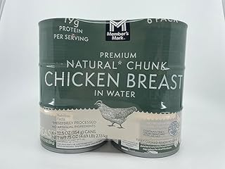 Member Mark Premium Natural Chunk Chicken Breast in Water, 6-12.5 Oz. Ca...