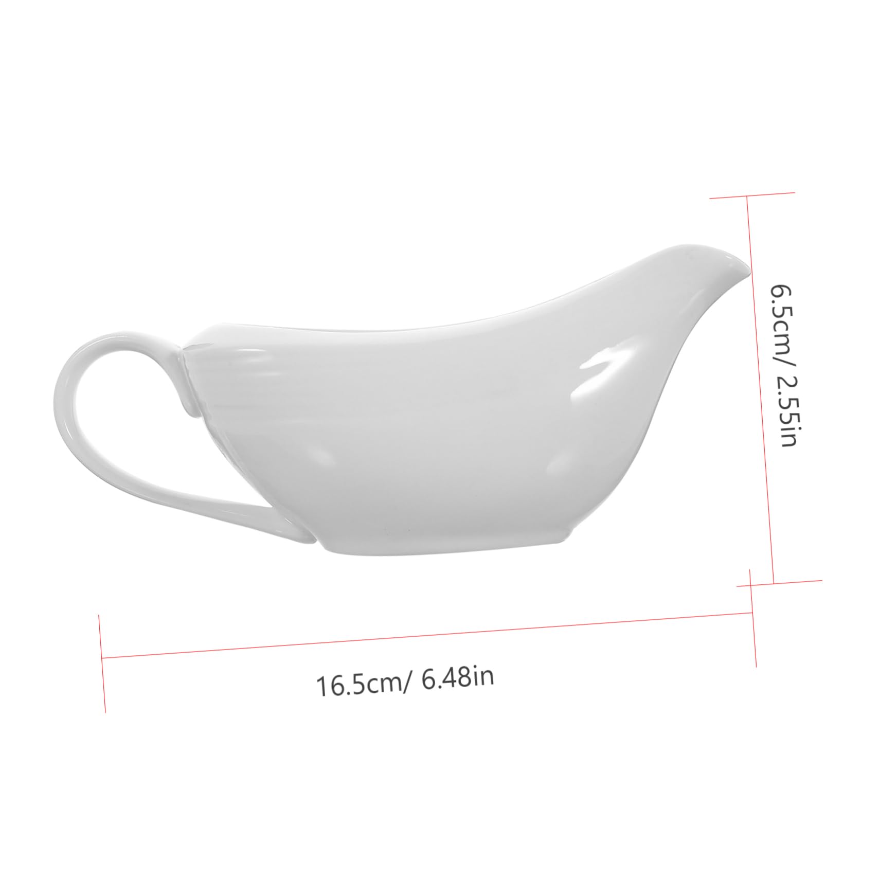 GLEAVI 1Pc Ceramic Sauce Cup Gravy Boat for Steak Salad Dressing Condiments Kitchen Sauce Container Lightweight Portable for Home Parties
