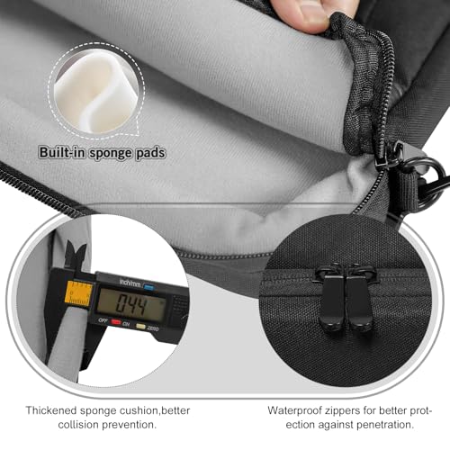 Image of 13.3 /14.0 Inch Laptop Bag Briefcase Handbag Shoulder Bag Compatible with Macbook Air Pro 13 M1 /M2 for Dell HP, Chromebook, Black