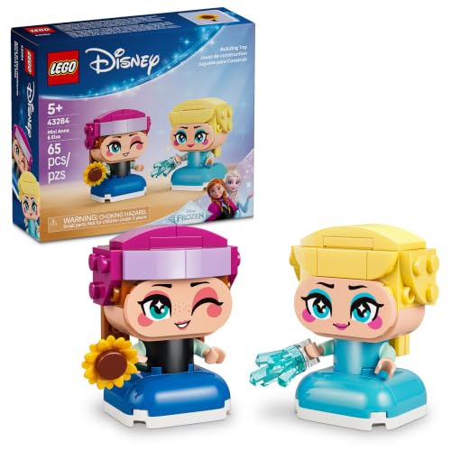 LEGO Disney Frozen Mini Anna & Elsa 43284 | Building Toys for Girls & Boys, Ages 5+, Figures for Display or Play, Kids Bedroom Decor, 65 Pieces, Gift for Birthdays - image 1